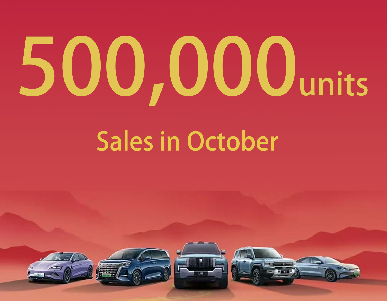 BYD Achieves Record Sales in October: 502,657 Units Sold